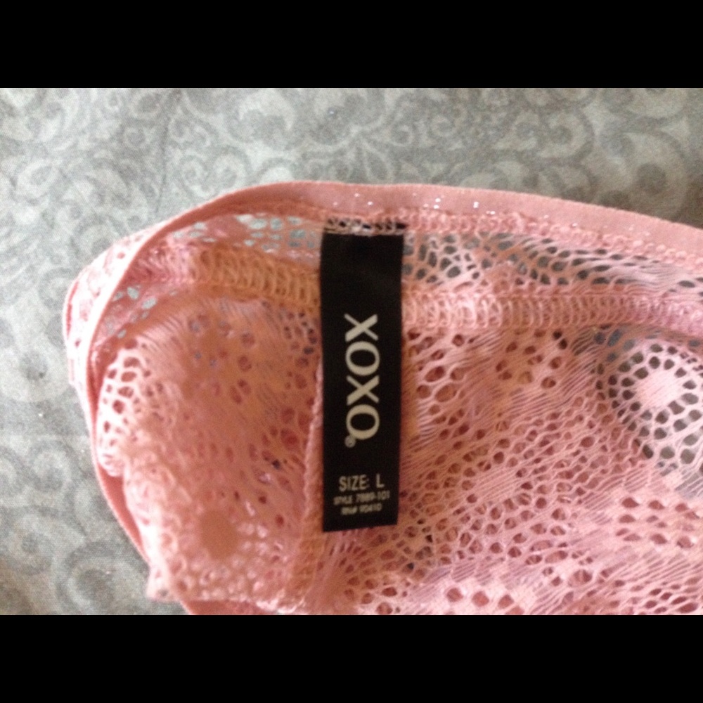 NWOT Bundle Lace Panties Underwear Bling XOXO Sz L - Picture 8 of 8